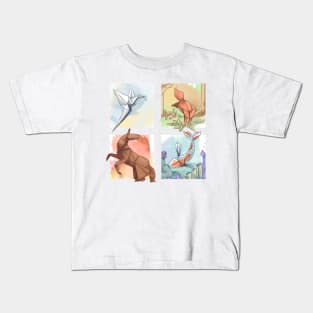 Origami Elements Kids T-Shirt